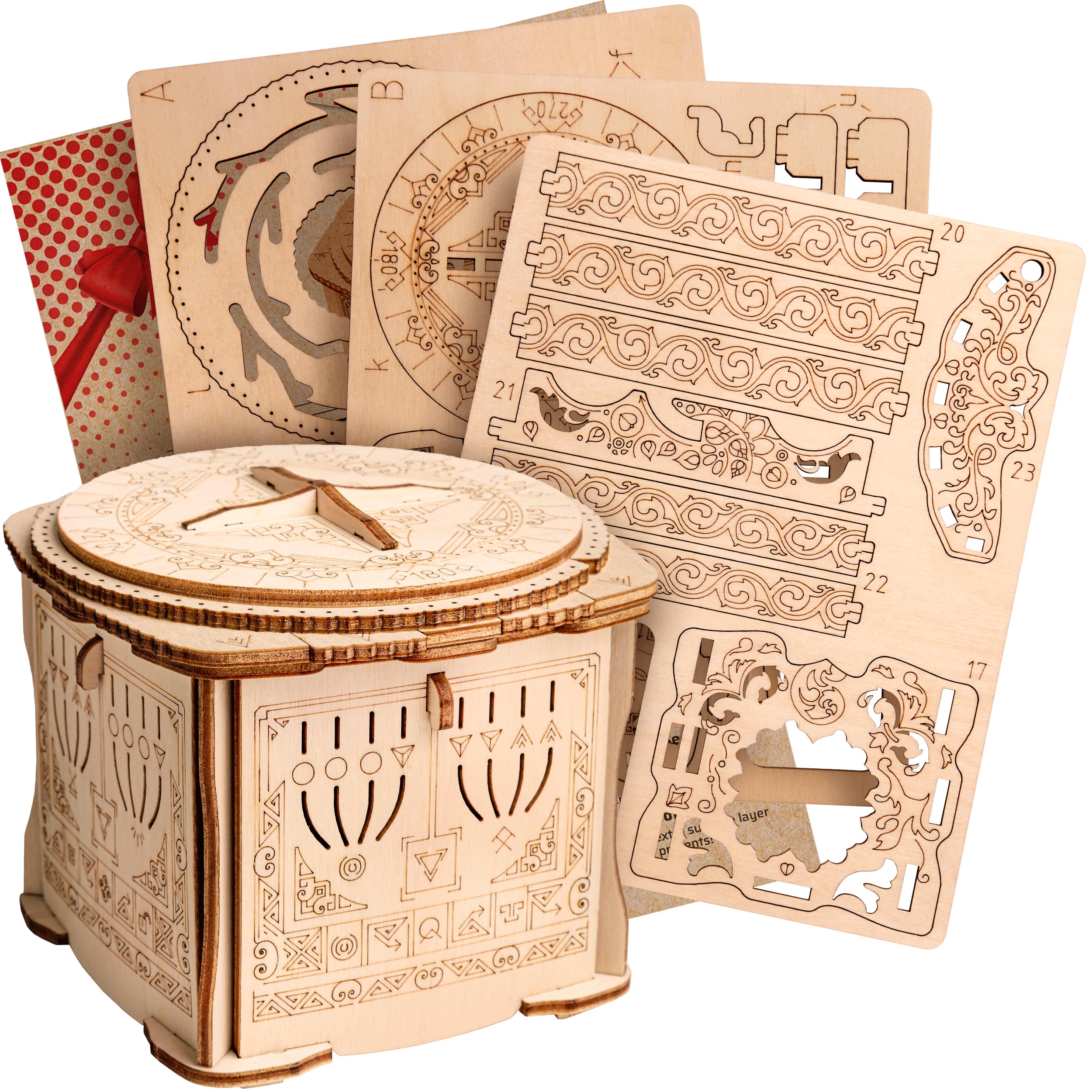 Kuvia ja valokuvia pelistä Wooden Secret LOCK BOX. ESC WELT.